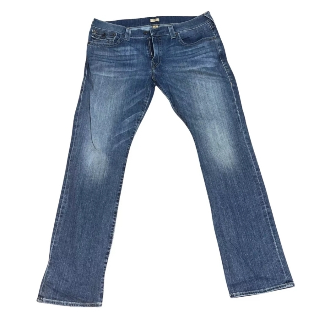 TRUE RELIGION RICKY Relaxed Straight Men’s Jeans Size 38 X 32 - Picture 2 of 10